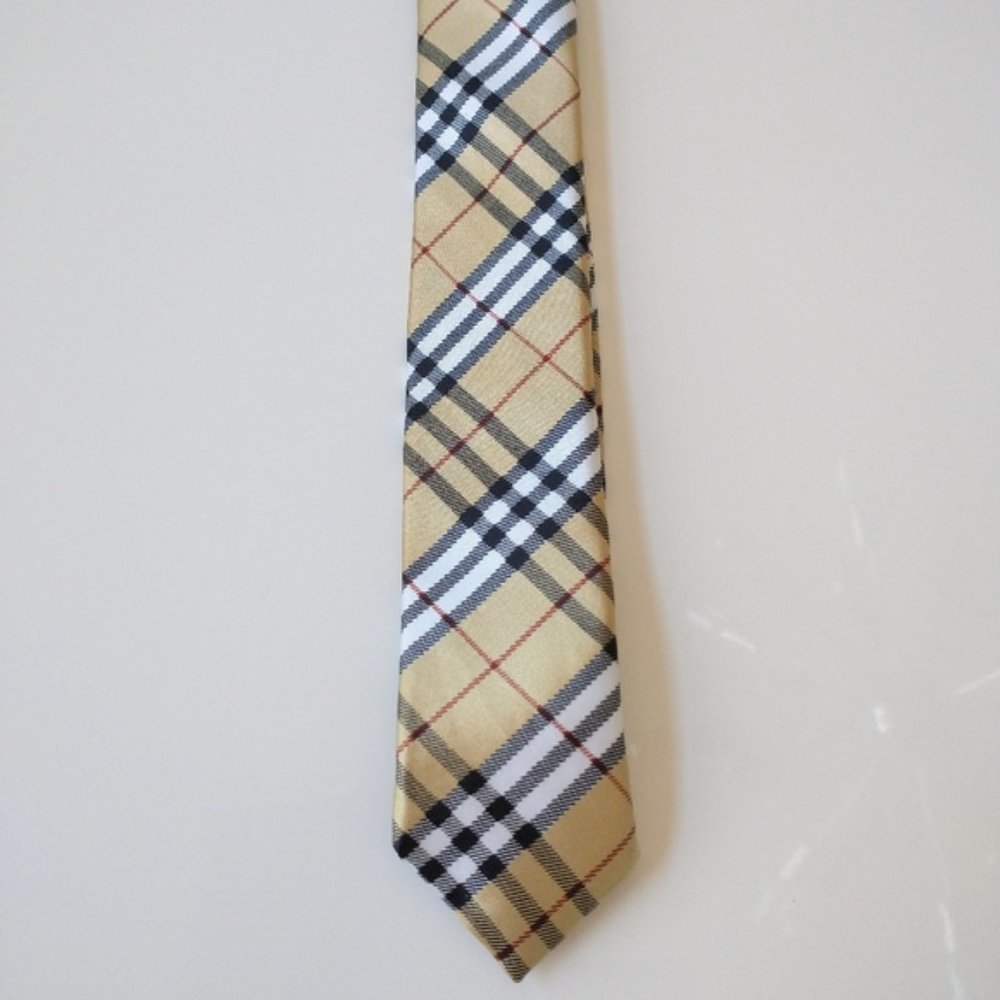 Boys plaid inspired tie